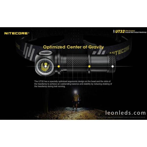 Linterna Frontal LED deporte Nitecore UT32 | LeonLeds Iluminación