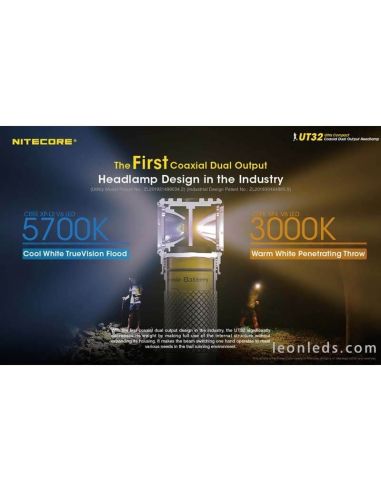 LED-Frontlampe Sport Nitecore UT32