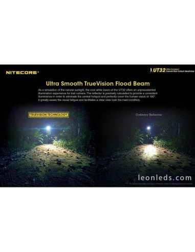 Linterna Frontal LED deporte Nitecore UT32 | LeonLeds Iluminación