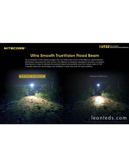 Linterna Frontal LED deporte Nitecore UT32 | LeonLeds Iluminación
