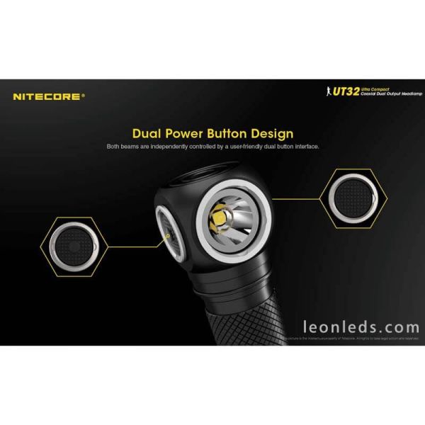 Linterna Frontal LED deporte Nitecore UT32 | LeonLeds Iluminación