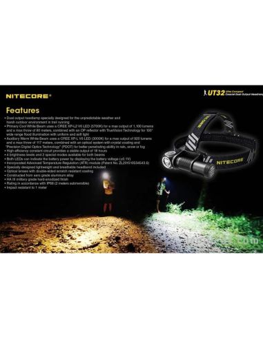Linterna Frontal LED deporte UT32
