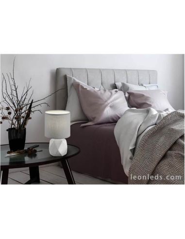 Lámpara de sobremesa Cemento y Gris Pike