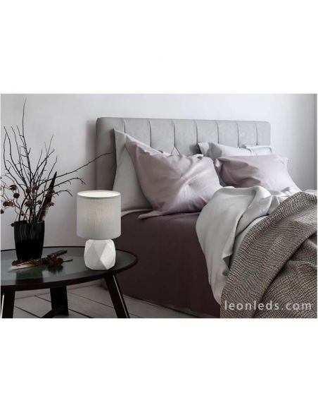 Lampe à poser Ciment et Brochet Gris