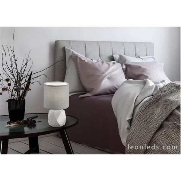 Lámpara de sobremesa Cemento y Gris Pike