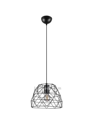 Luminária de teto em arame preto Haval Trio Lighting | Leon Iluminação LED