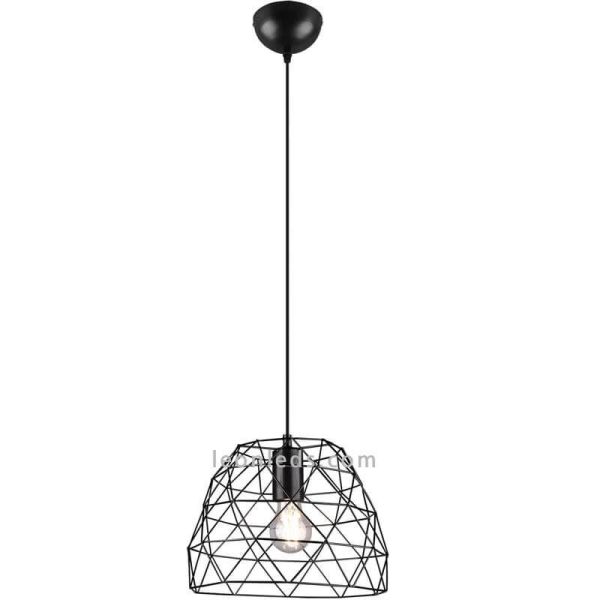 Luminária de teto em arame preto Haval Trio Lighting | Leon Iluminação LED