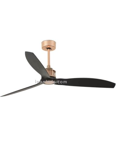 Ventilador de techo cobre y negro mate JustFan Faro Barcelona