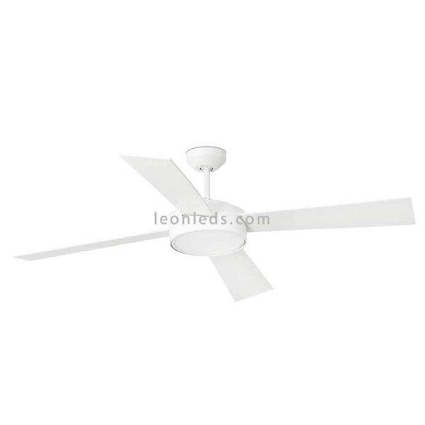 Ventilateur de plafond LED Hydra blanc Faro Barcelona 33726 | Éclairage LeonLeds