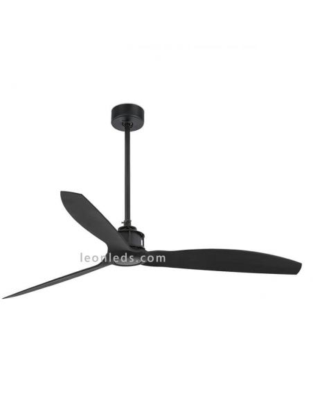 Ventilador de teto preto fosco JustFan 32100 | Leon Iluminação LED