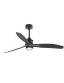 Ventilador de techo Negro Mate JustFan | LeonLeds Ventiladores de Techo