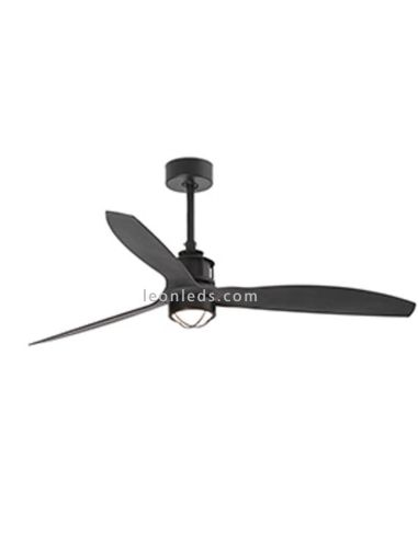 Ventilador de techo Negro Mate JustFan | LeonLeds Ventiladores de Techo
