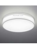 Plafón LED textil Lugano 40W blanco con mando a distancia de Trio Lighting 621914001 | LeonLeds Iluminación