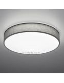 Plafón LED textil Lugano 40W blanco con mando a distancia de Trio Lighting 621914011 | LeonLeds Iluminación