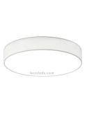 Plafón LED textil Lugano 40W blanco con mando a distancia de Trio Lighting | LeonLeds Iluminación