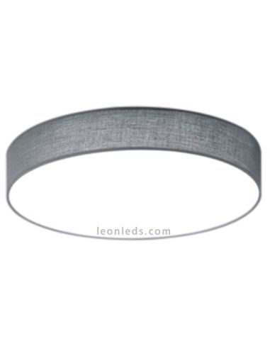 Plafon LED têxtil Lugano 40W branco com comando à distância da Trio Lighting 621914011 | Leon Iluminação LED