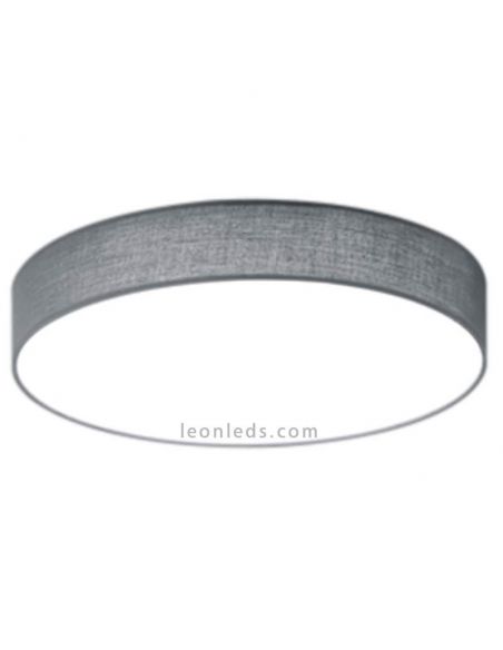 Plafón LED textil Lugano 40W blanco con mando a distancia de Trio Lighting 621914011 | LeonLeds Iluminación