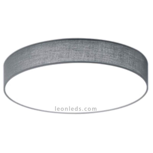 Plafon LED têxtil Lugano 40W branco com comando à distância da Trio Lighting 621914011 | Leon Iluminação LED