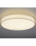 Plafón LED textil Lugano 40W blanco con mando a distancia de Trio Lighting 621914001 | LeonLeds Iluminación