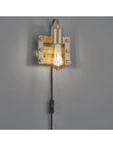 Aplique de pared vintage de madera Khan de Trio Lighting | LeonLeds Iluminación