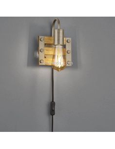 Aplique de pared vintage de madera Khan de Trio Lighting | LeonLeds Iluminación 2