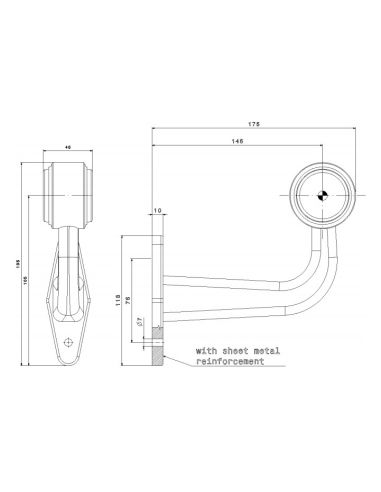Klaxon LED Fristom FT009 F Type L 2 Fonctions Long Gauge | leonleds