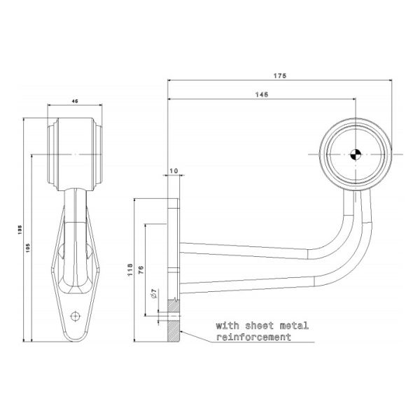 Klaxon LED Fristom FT009 F Type L 2 Fonctions Long Gauge | leonleds