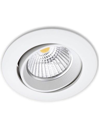Spot LED embutido ajustável DOT Tilt Branco ArkosLight | leonleds