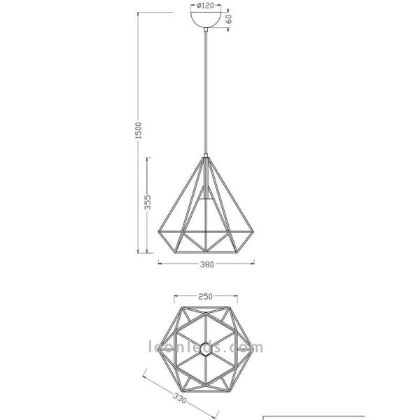 Suspension à tiges Babette de Trio Lighting | Éclairage LeonLeds