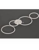 Plafón LED con círculos Rondo blanco de trio lighting | LeonLeds Iluminación