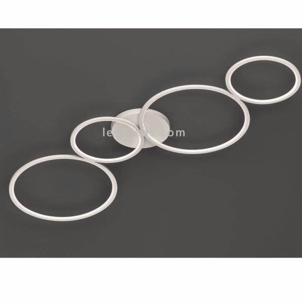 Plafonnier LED Rondo blanc avec cercles de trio lighting | Éclairage LeonLeds