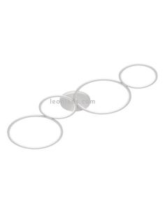 Plafón LED con círculos Rondo blanco de trio lighting | LeonLeds Iluminación