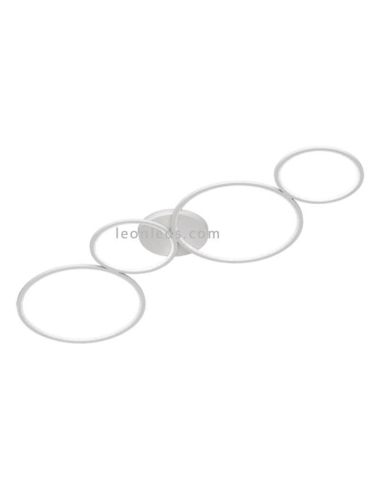 Plafón LED con círculos Rondo blanco de trio lighting | LeonLeds Iluminación