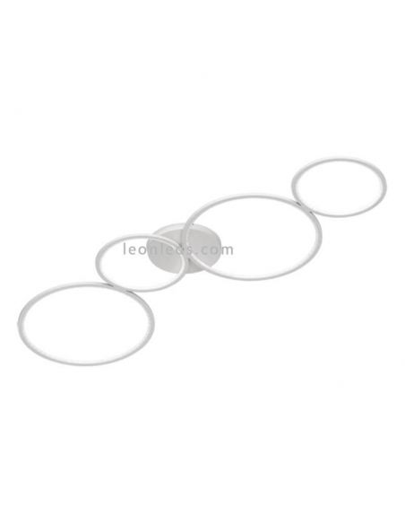 Plafón LED con círculos Rondo blanco de trio lighting | LeonLeds Iluminación