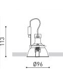 Dimensiones Foco empotrable Gap ArkosLight | LeonLeds Iluminación