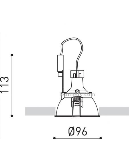 Dimensões Gap ArkosLight luz embutida | Leon Iluminação LED