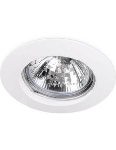 Aro empotrable redondo fijo Basic Fix Blanco | LeonLeds Iluminación