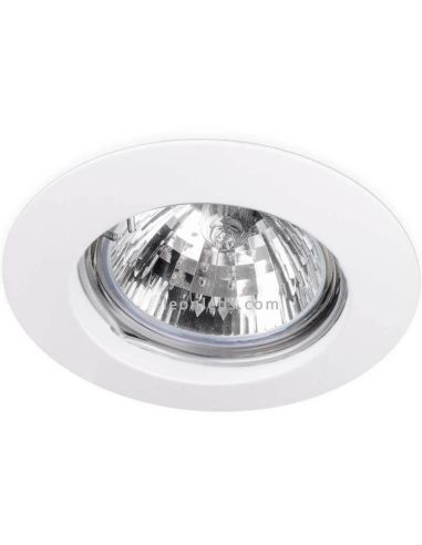Aro empotrable redondo fijo Basic Fix Blanco | LeonLeds Iluminación
