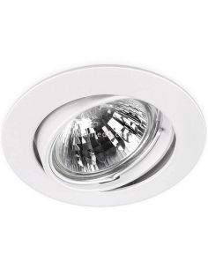 Aro orientable redondo Basic Tilt blanco | LeonLeds Iluminación
