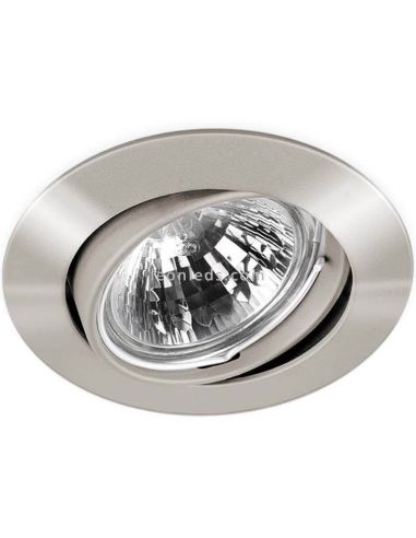 Aro orientable redondo Basic Tilt Acero Anonizado | LeonLeds Iluminación