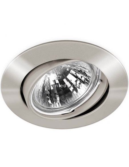 Aro orientable redondo Basic Tilt Acero Anonizado | LeonLeds Iluminación