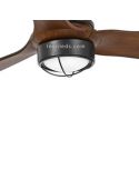 Ventilateur de plafond JustFan or vieilli et noir mat avec lumière | Éclairage LeonLeds