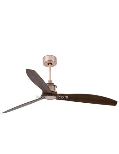 Deckenventilator Nussbaum und Kupfer...