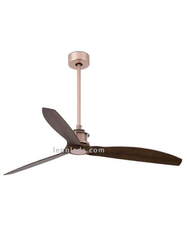 Deckenventilator Nussbaum und Kupfer...