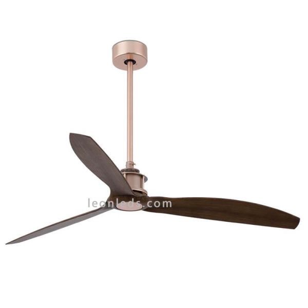 Deckenventilator Nussbaum und Kupfer...