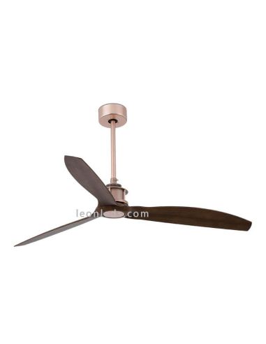 Deckenventilator Nussbaum und Kupfer...