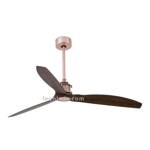 Deckenventilator Nussbaum und Kupfer...