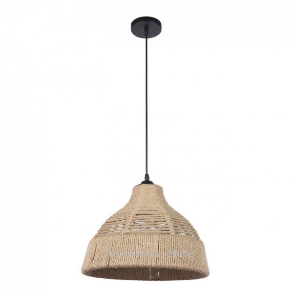 Lámpara colgante con pantalla de cuerda Yute | LeonLeds Iluminación