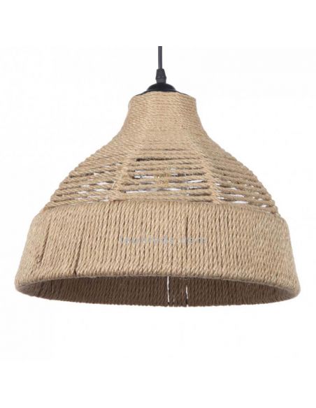 Lámpara colgante con pantalla de cuerda Yute | LeonLeds Iluminación