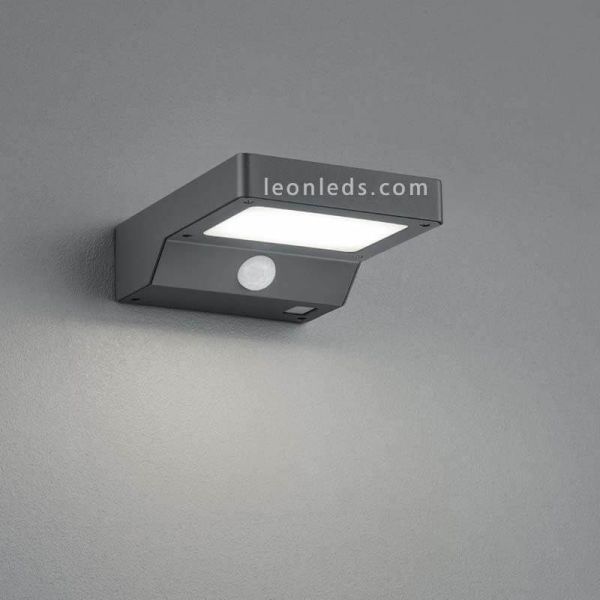Aplique LED solar moderno con sensor de movimiento Fomasa | LeonLeds Iluminación